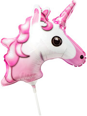 PNG Pink unicorn foil balloon isolated © LiliGraphie