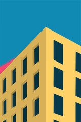 minimalist abstract architecture vector graphic 