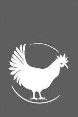 illustration of a rooster, Generative AI