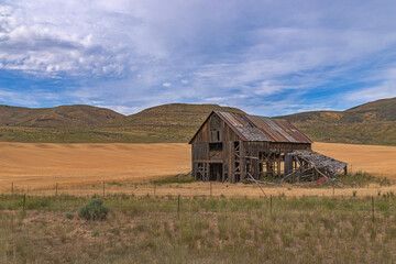 Dilapidated Barn off the Side of the Road