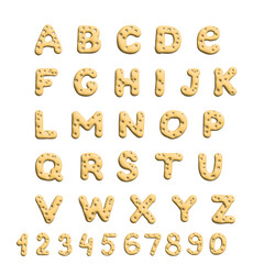 Alphabet cookies font