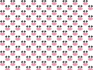 seamless pattern with cows