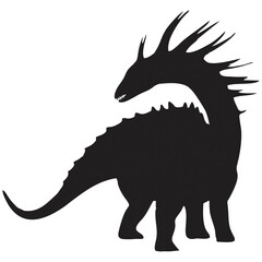 silhouette dinosaur animal