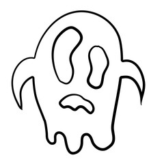 halloween flying ghost