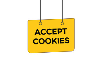 accept cookies button vectors.sign label speech bubble accept cookies
