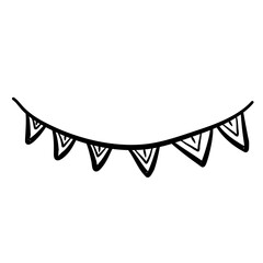 hanging garland flag party decoration