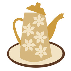 patterned classic teapot