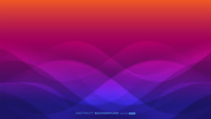 Colorful wave abstract background. Fluid shapes composition. Vector illustration