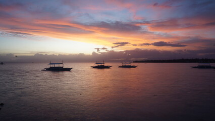 Fototapeta na wymiar Sunset in Moalboal, Philippines