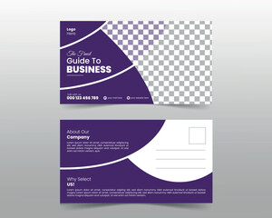 


Corporate postcard design template. amazing and modern postcard design.Creative corporate business Modern postcard EDDM design template.