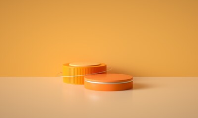 3D rendered geometric booth background