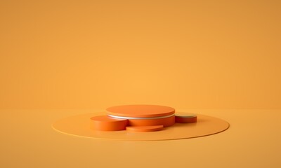 3D rendered geometric booth background