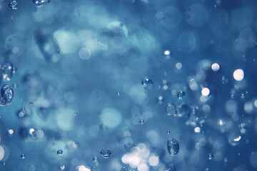 underwater background blue air bubbles abstract