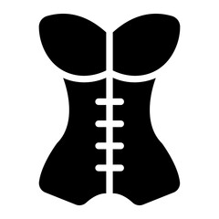 corset glyph icon