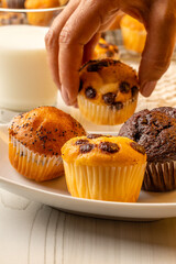 muffins with milk