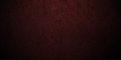 Dark red grunge textured concrete backdrop background. Panorama dark red black slate background or texture. Vector red grunge concrete texture. Stone wall background.