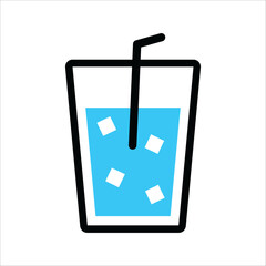 Black Flat Drink Icon