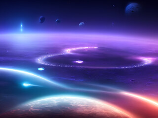 Obraz na płótnie Canvas Alien planet Fantasy sci fi background series 25 of 155