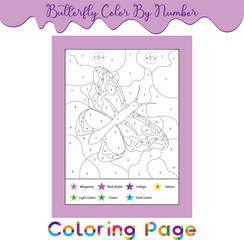 Butterfly Color by Number
