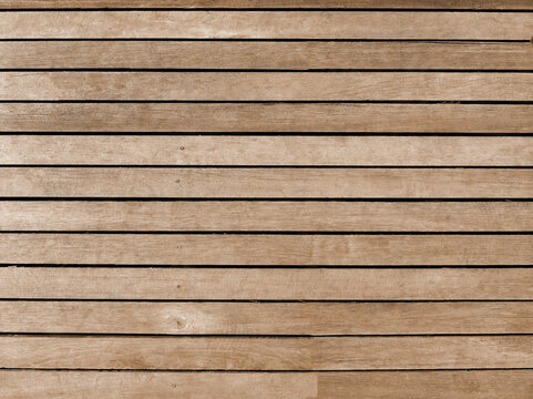 Background of wooden slats, paneling, natural wood lath line, arrange pattern texture, natural color, horizontal strip, hardwood, wallpaper with copy space