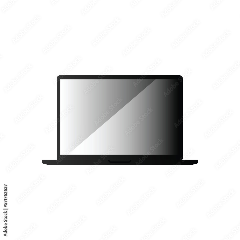 Poster gradient laptop screen display vector