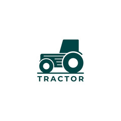 Tractor logo design illustration vector template