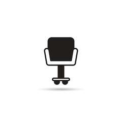 office chair icon on white background