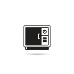 microwave icon on white background