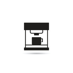coffee machine icon on white background