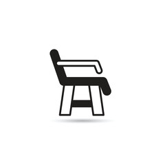 armchair icon on white background