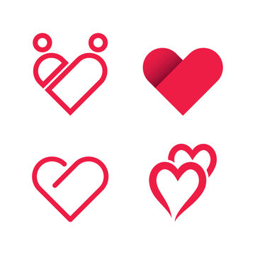 Love logo icon and symbol