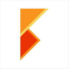 Red and Orange Flat Business Corner