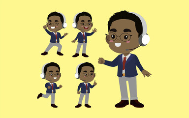 Call center and customer service character