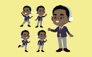 Call center and customer service character