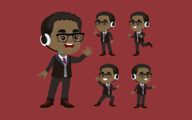 Call center and customer service character