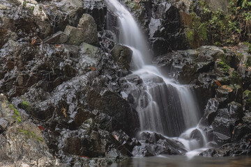 Obraz premium a landscape of Siu Chik Sha waterfall, TKO, hk