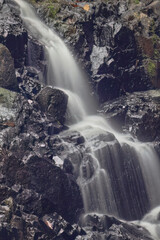 a landscape of Siu Chik Sha waterfall, TKO, hk