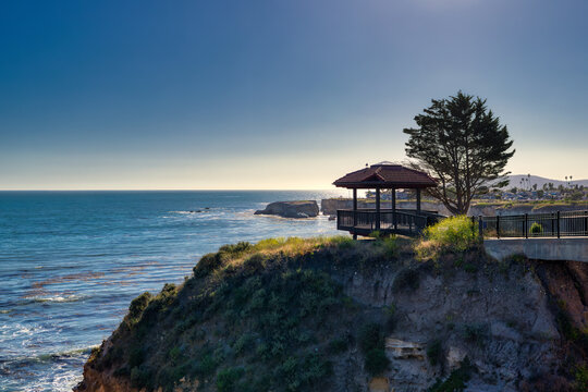 Pacific Ocean Views from a Pretty Gazebo in Pismo Beach
