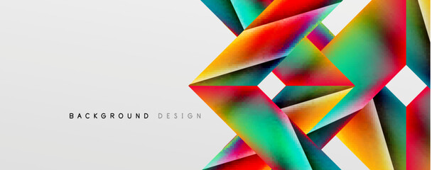 Triangle fluid color gradient abstract background. Vector Illustration For Wallpaper, Banner, Background, Card, Book Illustration, landing page