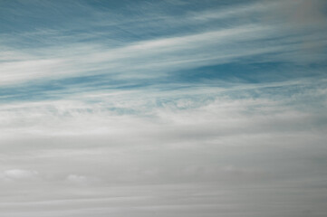 blue sky and white clouds close up