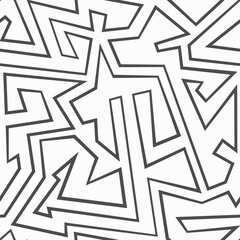 Monochrome ancient seamless pattern.