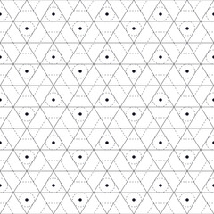 Monochrome grid seamless pattern