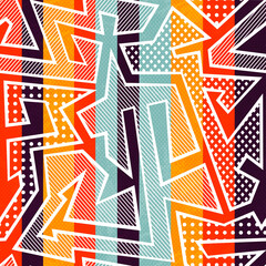Colored stripes seamless pattern.