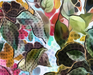 Disco Blooms - Abstract Botanical Art 