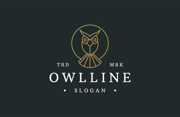 Owl logo and icon concept. The logo is available in vector. 