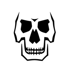 vector illustration of skull monster