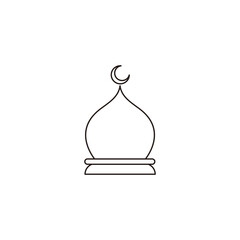 Islamic lattern design logo vector