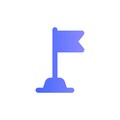 target flat gradient icon