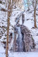 真冬の雲井の滝