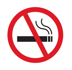 No smoking sign isolated 